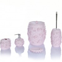 Polyresin bath sets for home accessories sets cheap price polyresin bathroom sets